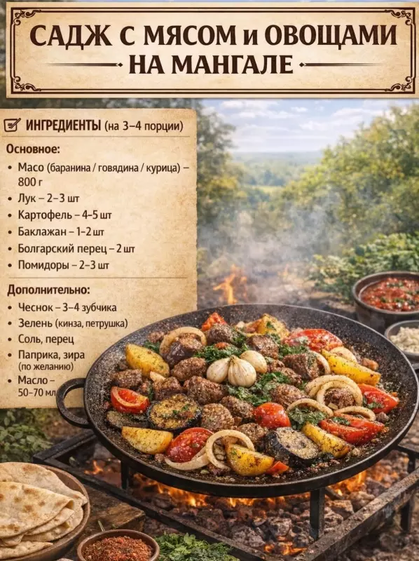 Кулинарная инфографика в рецептах