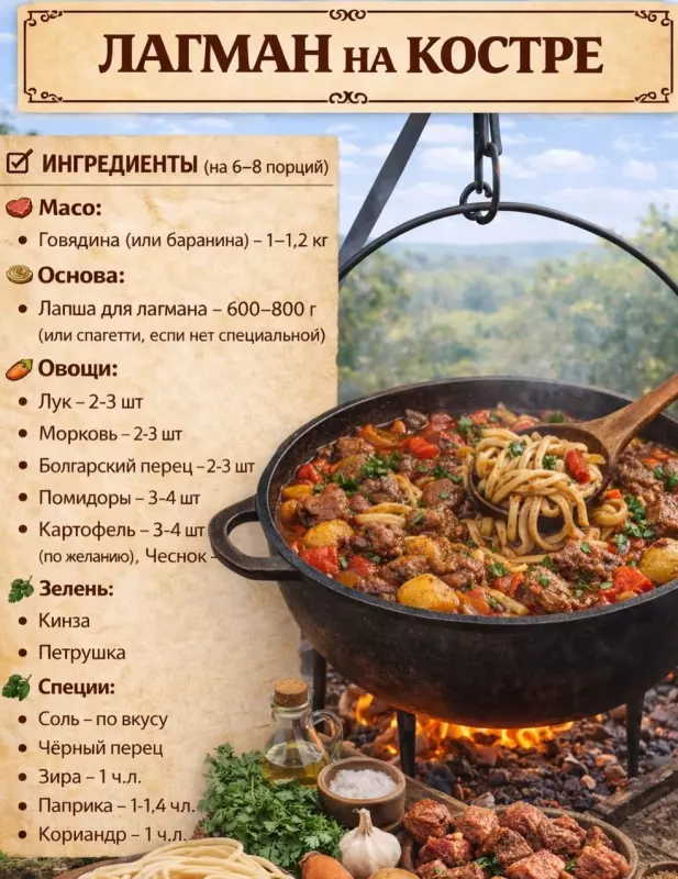 Кулинарная инфографика в рецептах