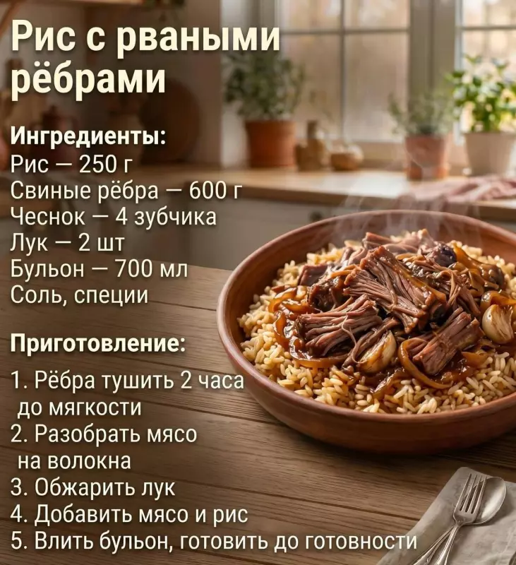 Кулинарная инфографика в рецептах