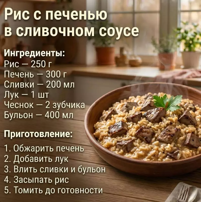 Кулинарная инфографика в рецептах