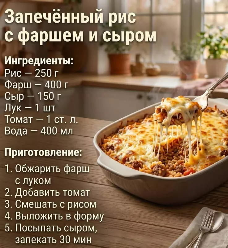 Кулинарная инфографика в рецептах