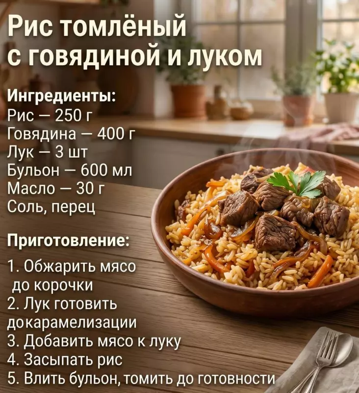Кулинарная инфографика в рецептах