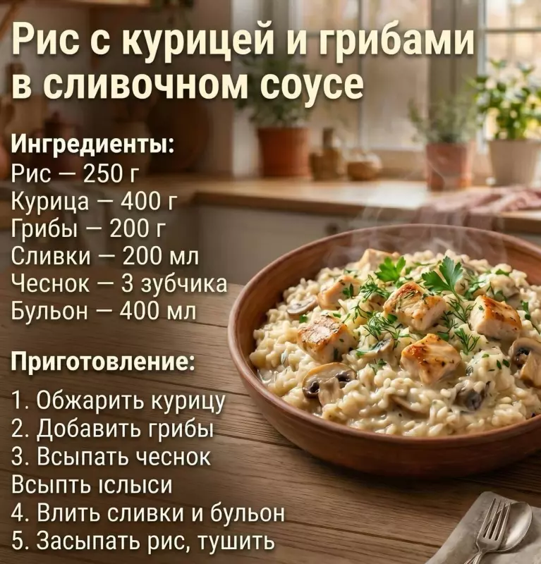 Кулинарная инфографика в рецептах