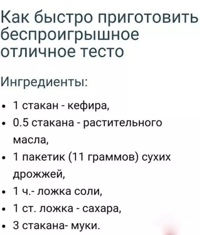 Кулинарная инфографика в рецептах