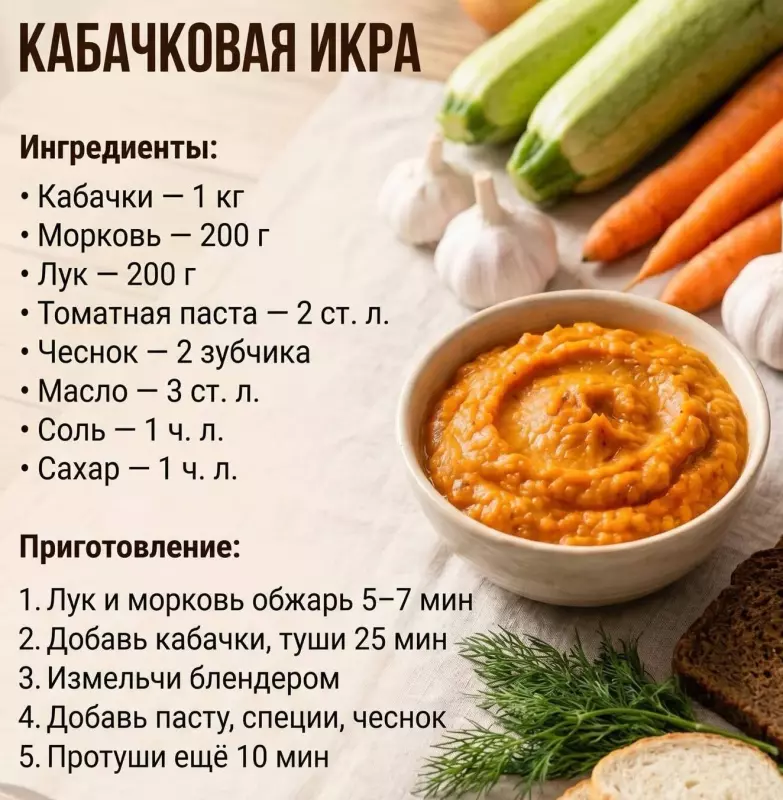 Кулинарная инфографика в рецептах