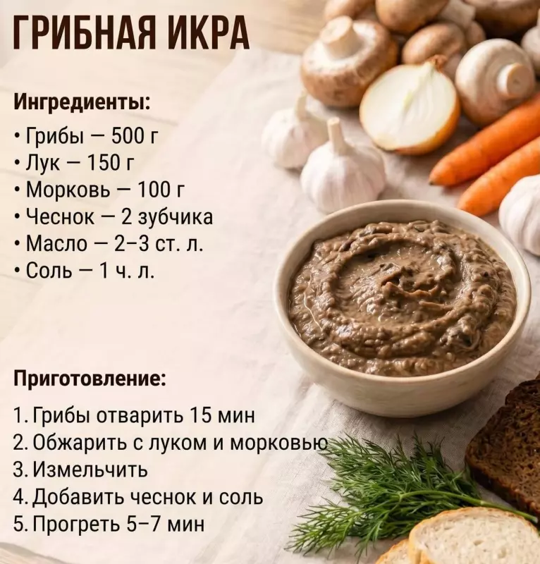 Кулинарная инфографика в рецептах