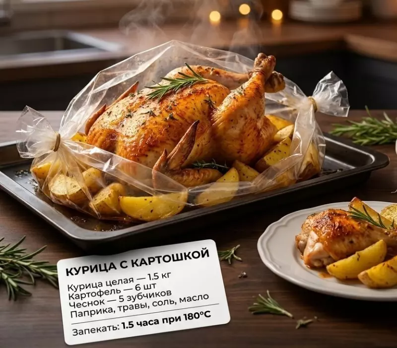 Кулинарная инфографика в рецептах