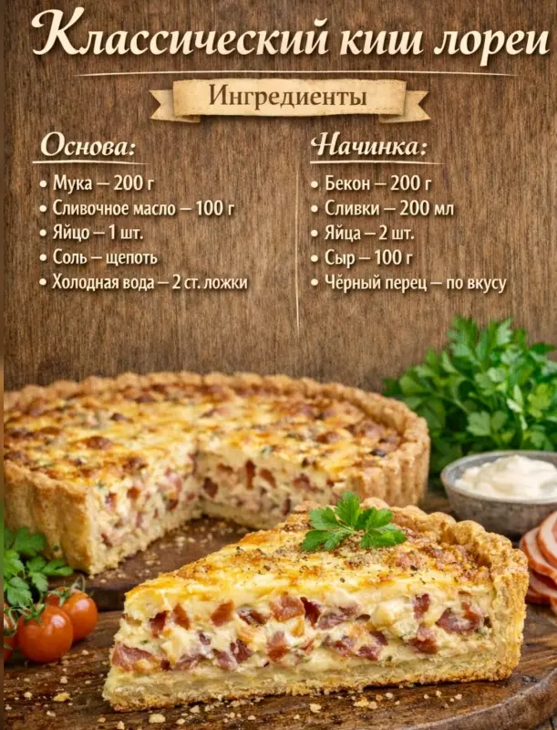 Кулинарная инфографика в рецептах