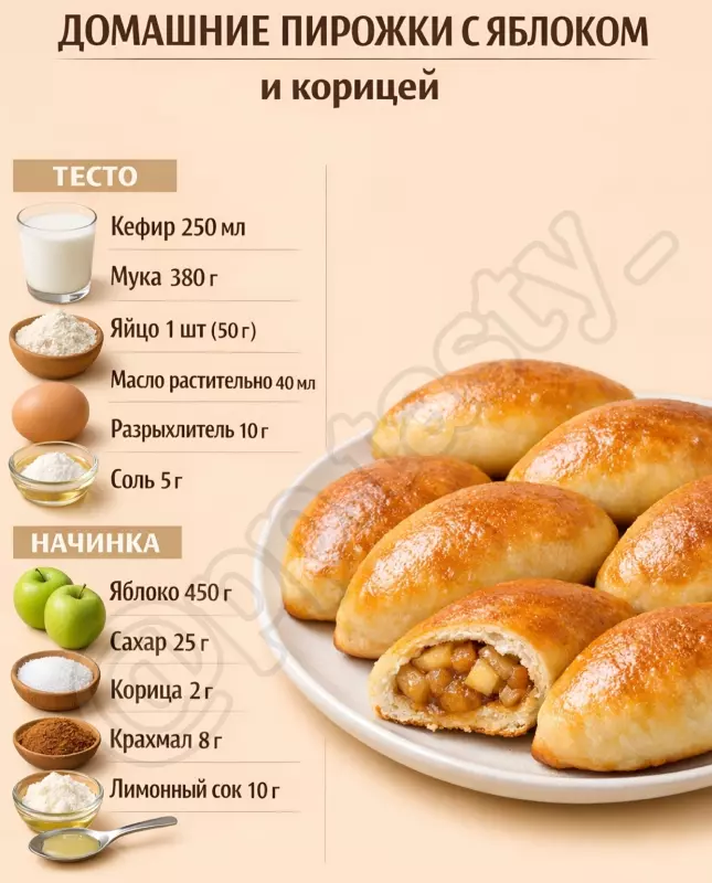 Кулинарная инфографика в рецептах