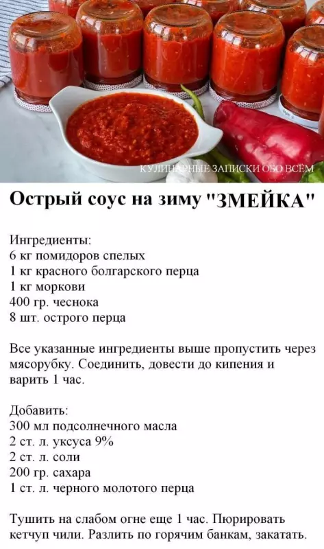 Кулинарная инфографика в рецептах