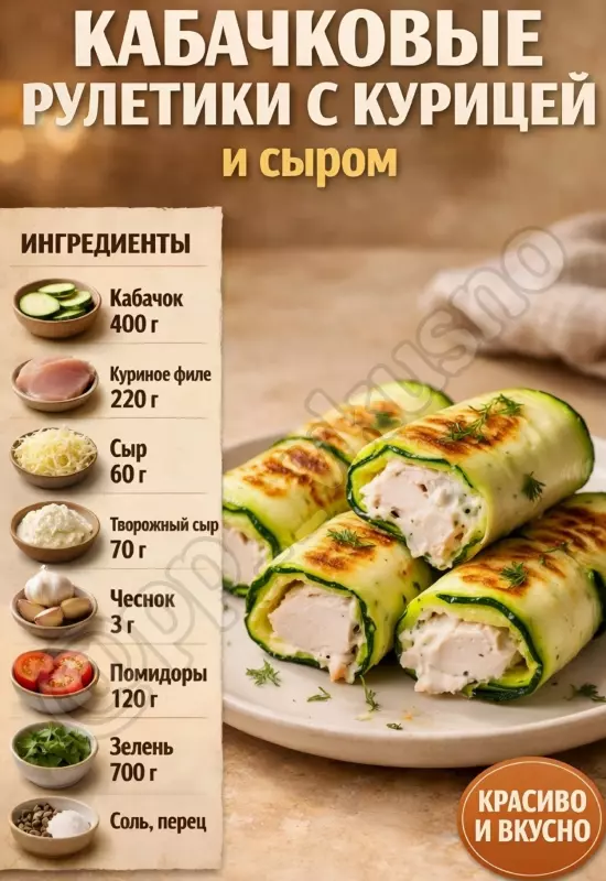 Кулинарная инфографика в рецептах