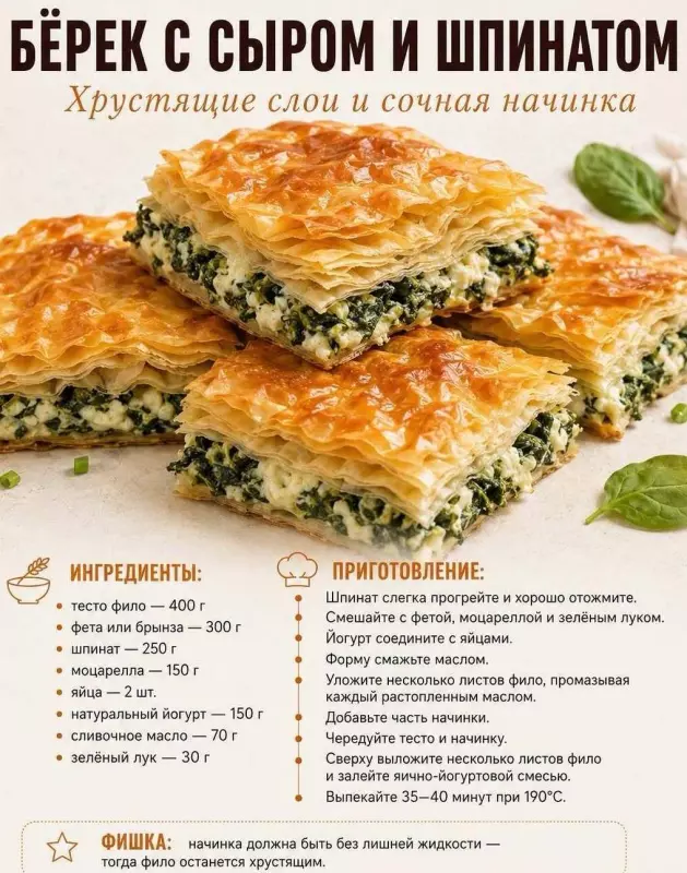 Кулинарная инфографика в рецептах
