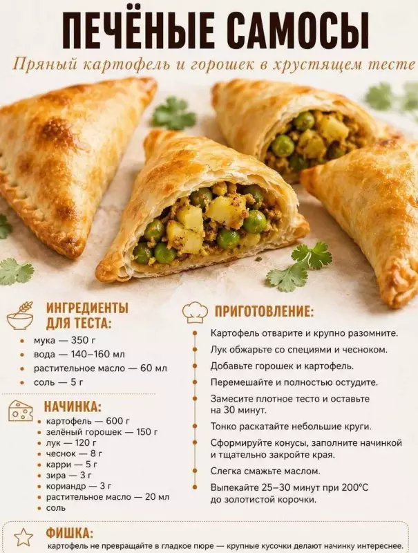 Кулинарная инфографика в рецептах