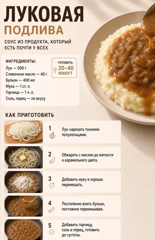 Кулинарная инфографика в рецептах