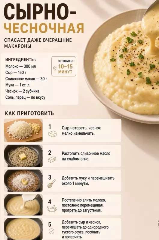 Кулинарная инфографика в рецептах