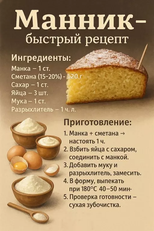 Кулинарная инфографика в рецептах